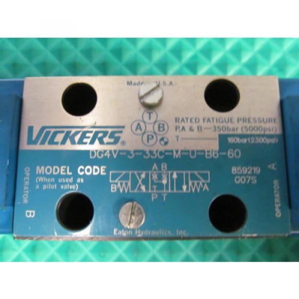 Origin Vickers Hydraulic Valve DG4V-3-33C-M-U-B6-60 FREE SHIPPING #2 image