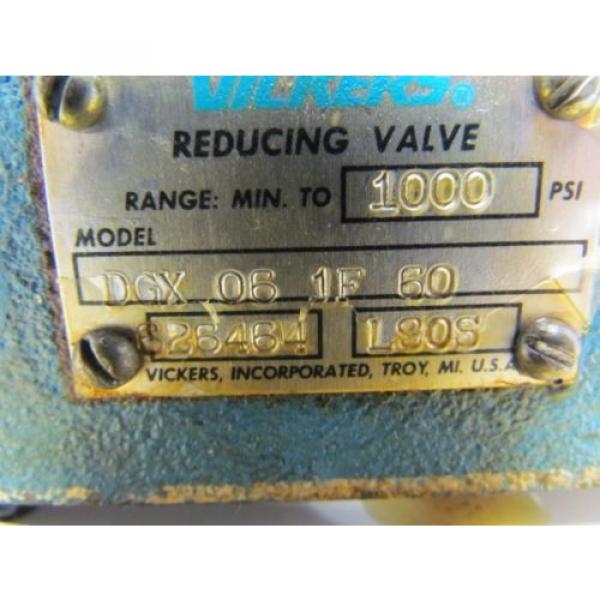 Vickers DGX-06-1F-60 Hydraulic Pressure Reducing Valve/Module 1000 PSI Max #3 image