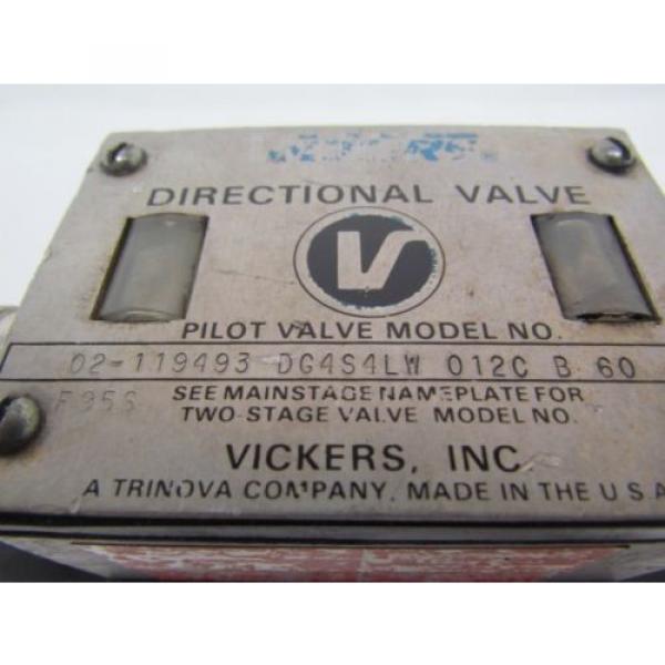 Vickers 02-119493 DG454LW 012 C B 60 Hydraulic Directional Control Valve #10 image