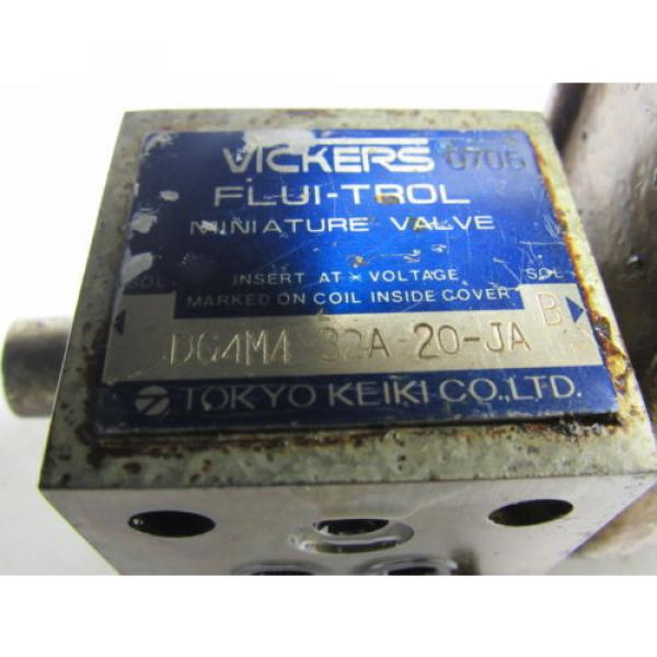 Vickers DG4M4-32A-20-JA Flui-Trol Mini Directional Valve Block 100V Coil #8 image