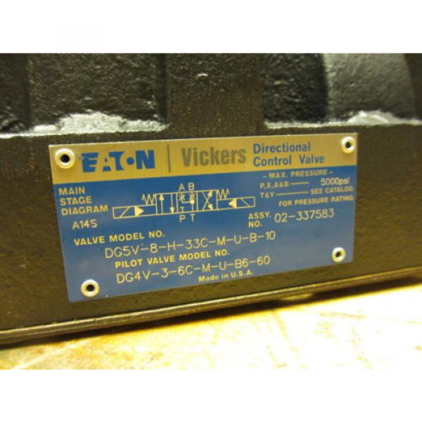Eaton Vickers DG5V-8-H-33C-M-U-B-10 Hydraulic Directional Control Valve Origin 120V #2 image