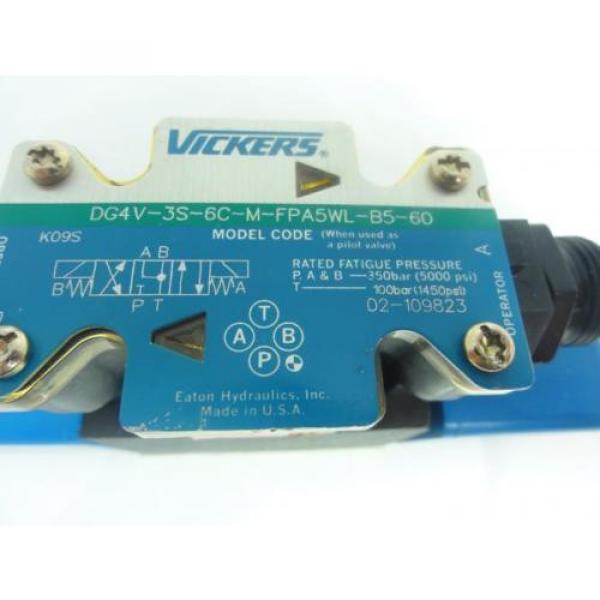 153162 Old-Stock, Vickers DG4V-3S-6C-M-FPA5WL-B5-60 Solenoid Valve, 5000PSI #2 image