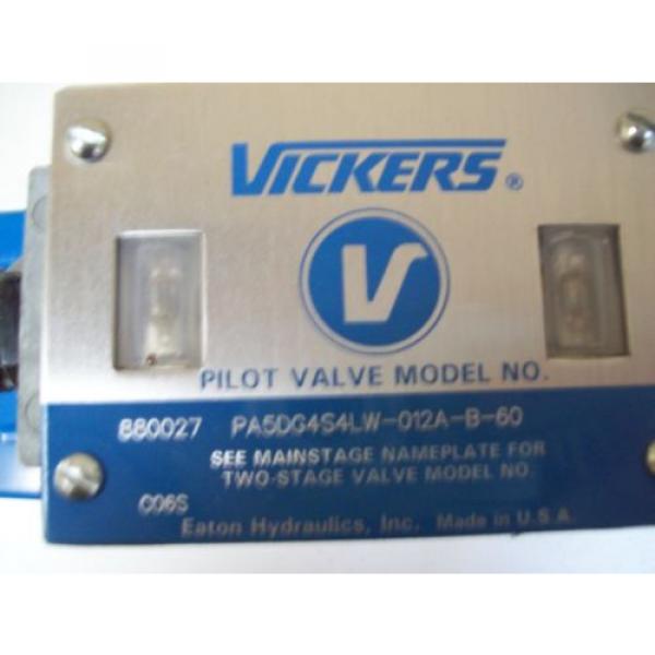 VICKERS PA5DG4S4LW-012A-B-60 120V PILOT 2 STAGE DIRECTIONAL VALVE - FREE SHIP #3 image