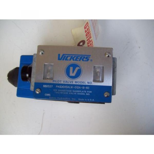 VICKERS PA5DG4S4LW-012A-B-60 120V PILOT 2 STAGE DIRECTIONAL VALVE - FREE SHIP #6 image