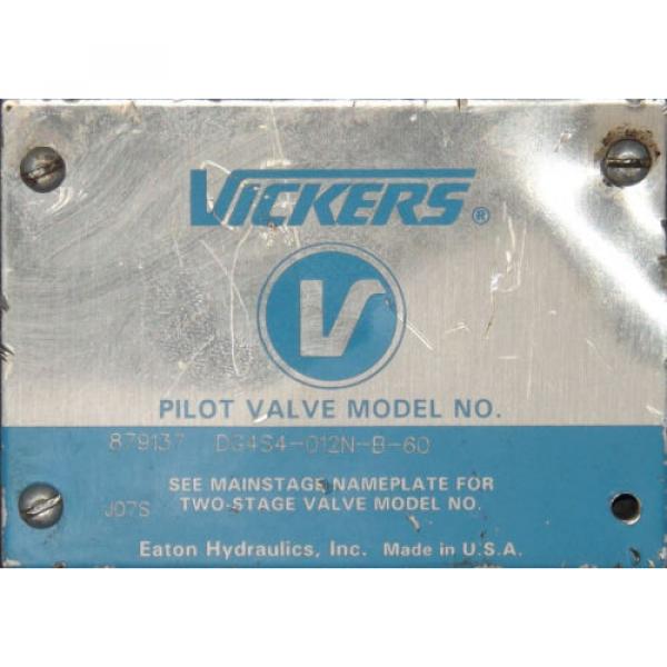 1 Origin VICKERS DG4S4-012N-B-60 DIRECTIONAL PILOT VALVE MAKE OFFER #2 image