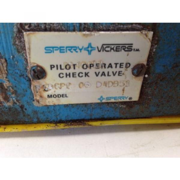 Origin VICKERS D84CCLL, F3DGPC 06 DADB51 HYDRAULIC PILOT OPERATED CHECK VALVE 15 #2 image