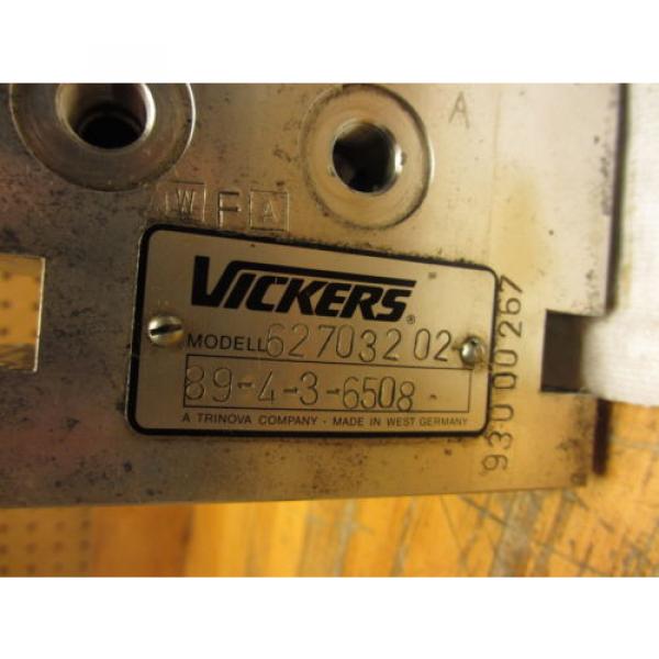 Vickers 627032 02 Aluminum Hydraulic Manifold 7 Station D03  180989 89-4-3-6508 #8 image