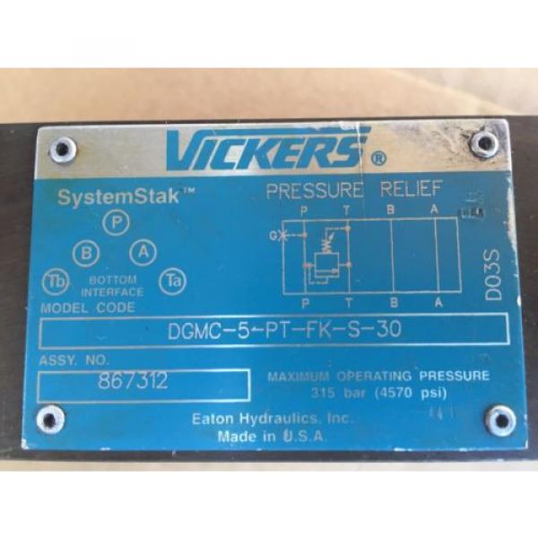 Vickers SystemStak Valve DGMC-5-PT-FK-S-30 4570 PSI #2 image