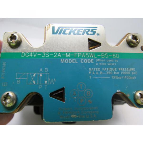 Vickers Valve DG5S-8-2A-T-M-FPA5WL-B5-30 Pilot Valve DG4V-3S-2A-m-FPA5WL-B5-60 #8 image