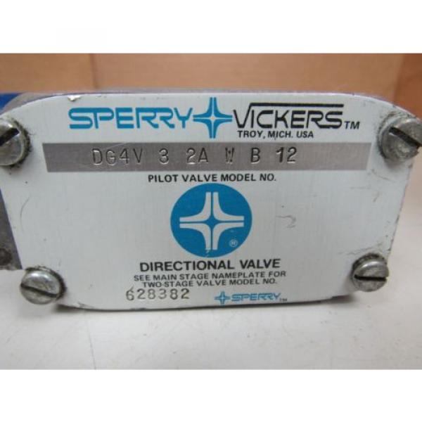 SPERRY VICKERS PILOT VALVE DG4V 3 2A W B 12 DG4V32AWB12 115/120 VAC COIL #5 image