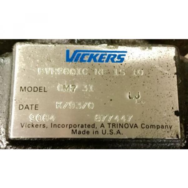 VICKERS 877447 PVH98QIC-RF-1S-10 VARIABLE DISPLACEMENT PISTON PUMP CM7-31 Origin #4 image