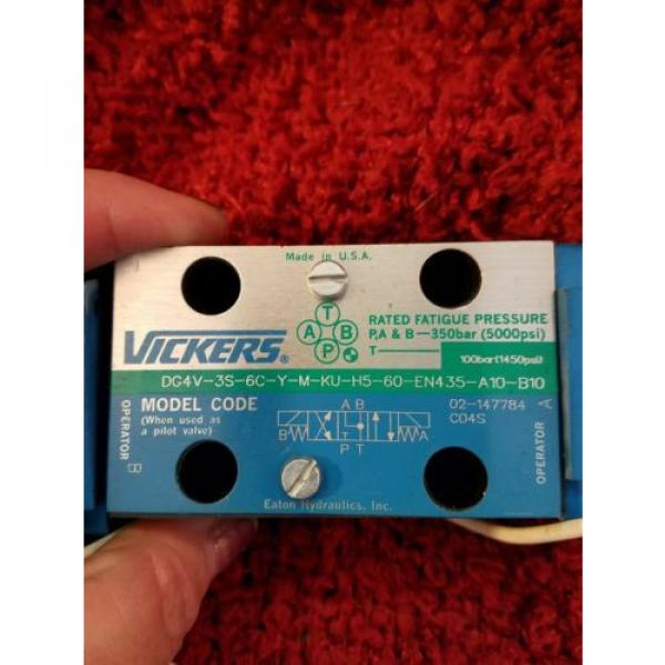 Vickers Directional Valve Bus Hydraulic DG4V-35-6C-Y-M-KU-H5-60-EN435-A10-B10 #2 image