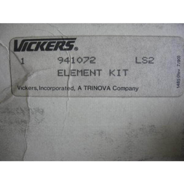 Genuine Vickers 941072 Hydraulic Filter Element Replacement Kit #3 image