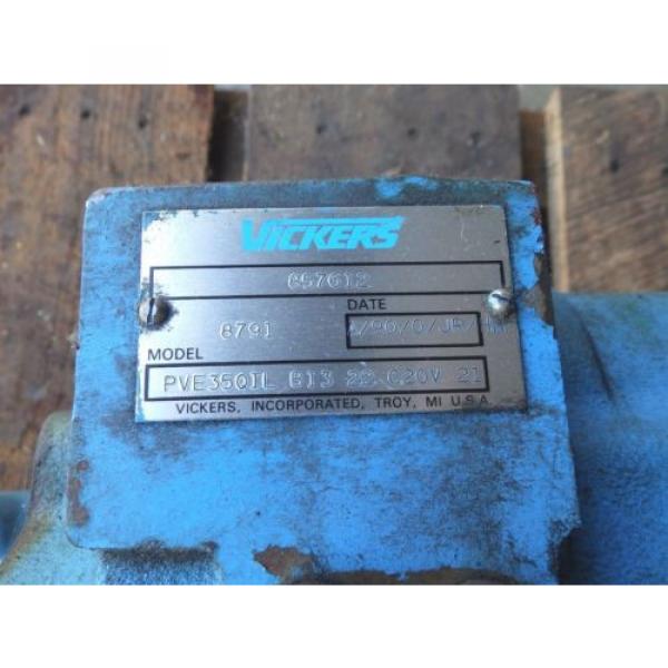 Vickers Hydraulic Pump PVE35QIL-B13-22-C20V-21 Make Offer #3 image
