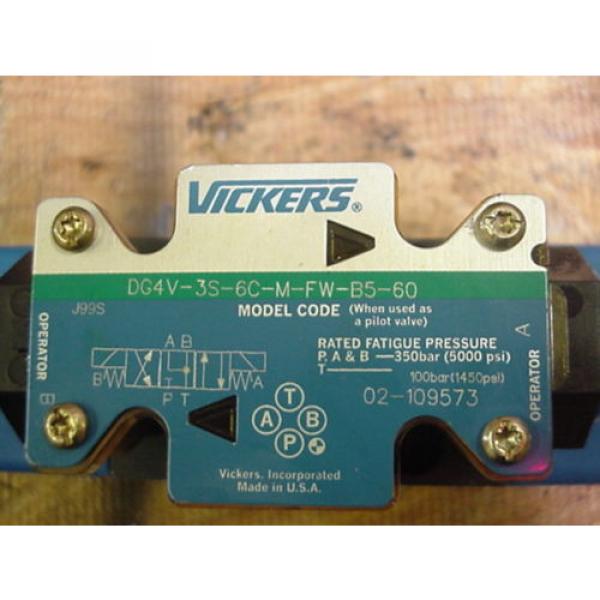 origin Eaton Vickers Hydraulic Solenoid Valve 870142 DG4V-3-2N-M-FTWL-H7-60 #2 image