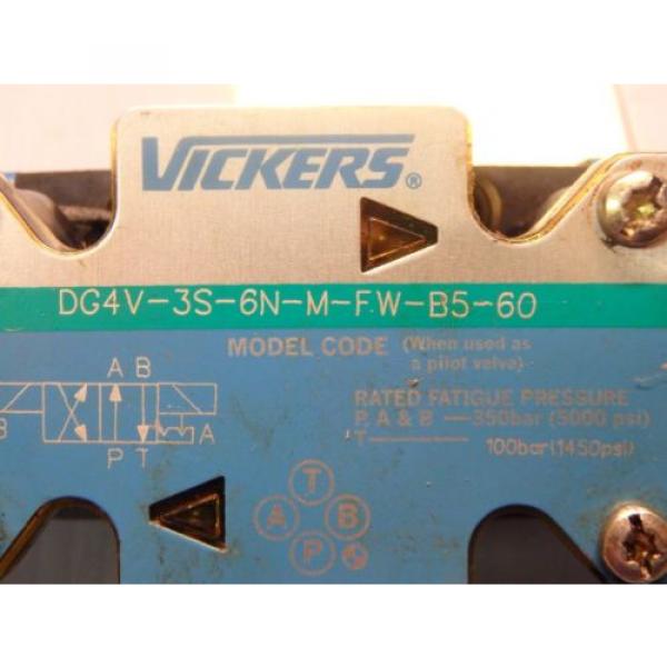 VICKERS HYDRAULIC DIRECTIONAL VALVE DG4V-3S-6N-M-FW-B5-60_DG4V3S6NMFWB560 #5 image