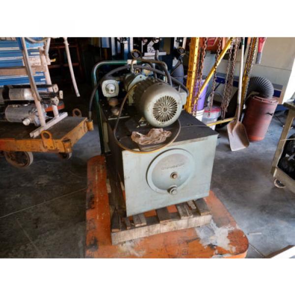 Vickers Hydraulic Power Source / Vickers Pump Model #: PVB10-FRSY-C-11 3 Hp #4 image