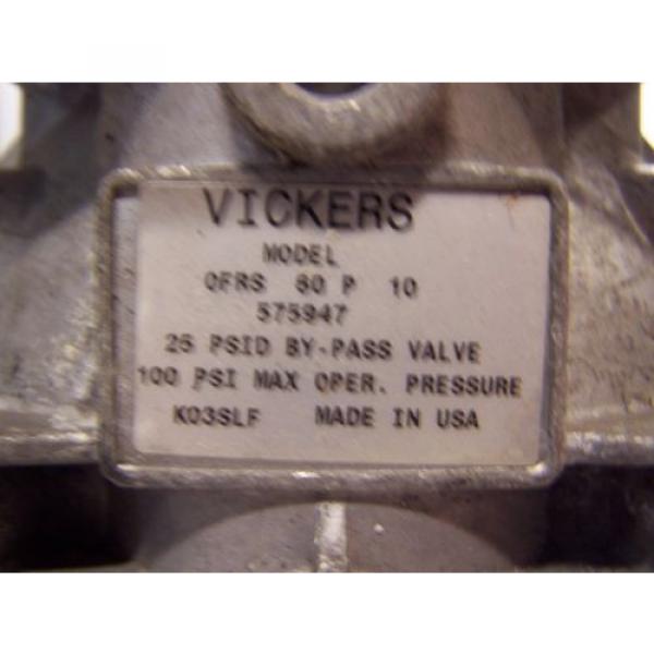 Origin VICKERS 1-1/2#034; PORT HYDRAULIC FILTER OFRS60P10 100 PSI MAX 10 MICRON 941107 #3 image