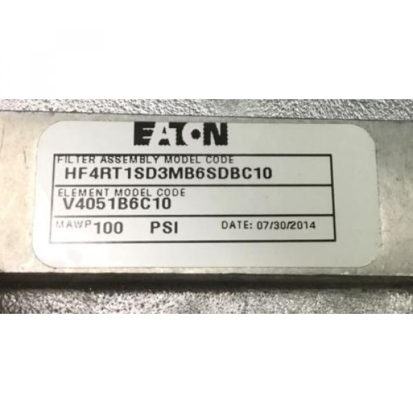 EATON VICKERS HF4RT1SD3MB6SDBC10 FILTER ASSEMBLY 100 PSI V4051B6C10 Origin NO BOX #2 image