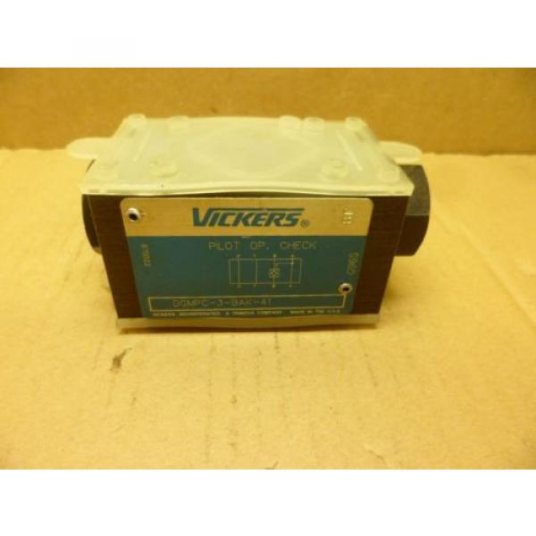 VICKERS DGMPC-3-BAK-41 PILOT OPERATED CHECK VALVE MODULE HYDRAULIC  NOS #1 image