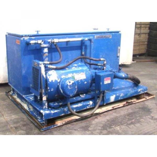 BERENDSEN FLUID POWER HYDRAULIC UNIT W/VICKERS PUMP PVH98QIC, 50HP MOTOR, 150GAL #6 image