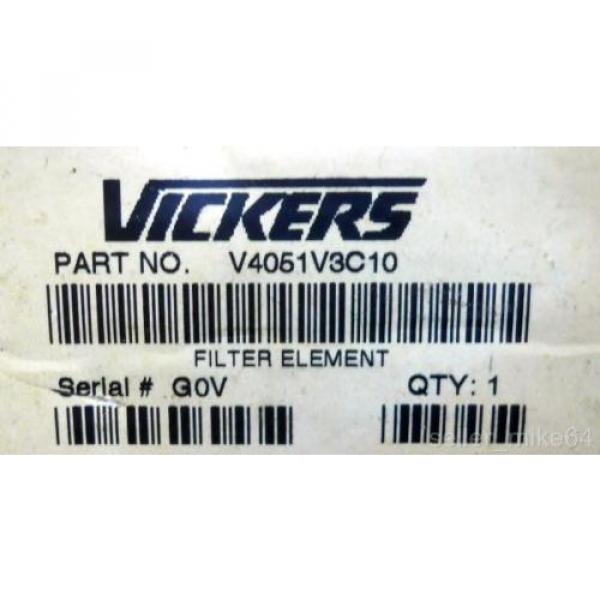 VICKERS, V4051V3C10, HYDRAULIC FILTER ELEMENT, NIB #4 image