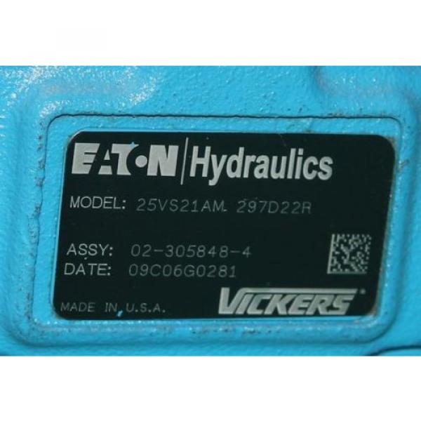 Eaton Hydraulics 25VS21AM 297D22R Rotary Vane Pump Hydraulic Vickers 7P86107 Origin #3 image