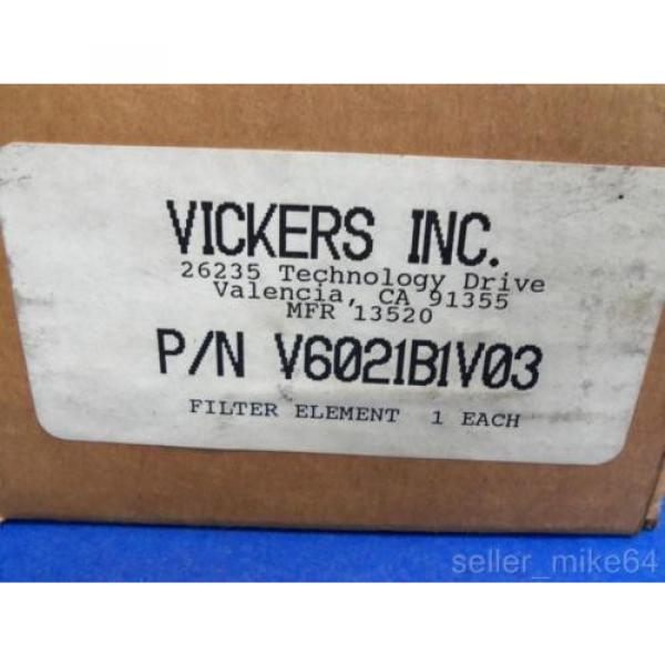 EATON VICKERS V6021B1V03 APPROX 1-3/4#034; INLET HYDRAULIC FILTER ELEMENT, NIB #2 image