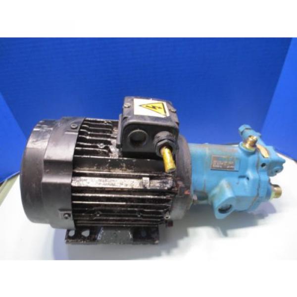 LEROY SOMER HYDRAULIC MOTOR LS90L IP55IK08 CLF VICKERS PUMP  A2R SE1S 10CM7 11 #1 image