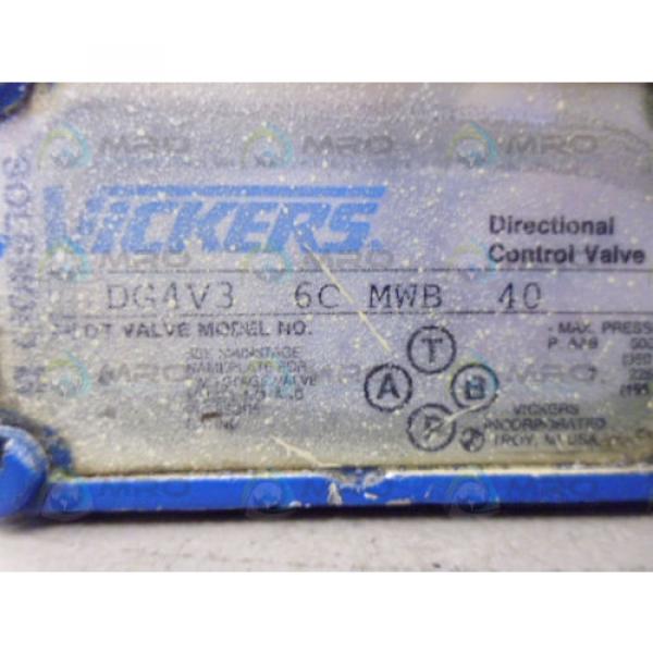 VICKERS DG4V36CMWB40 DIRECTIONAL CONTROL VALVE USED #4 image