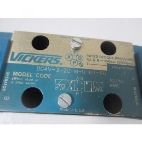 VICKERS DG4V-3-2C-M-U-H7-60 SOLENOID VALVE Origin NO BOX #4 image