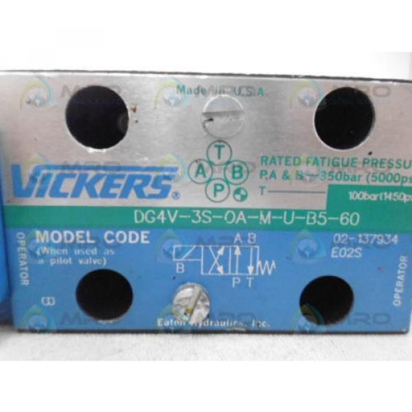 VICKERS DG4V-3S-OA-M-U-B5-60 DIRECTIONAL VALVE Origin NO BOX #4 image