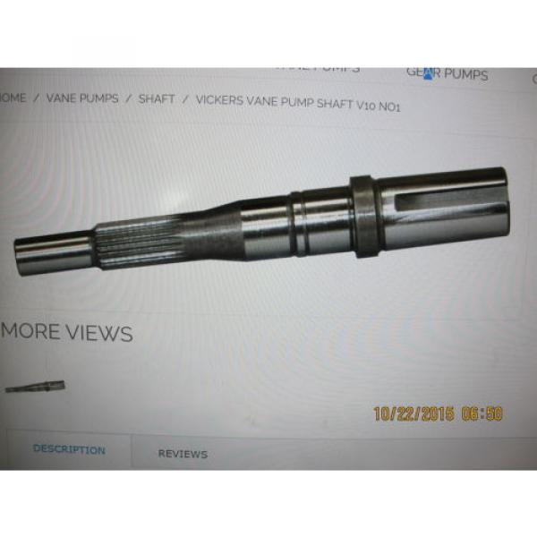 Vickers 328096 Pump Shaft, For Use With V10 Single Vane #1 image