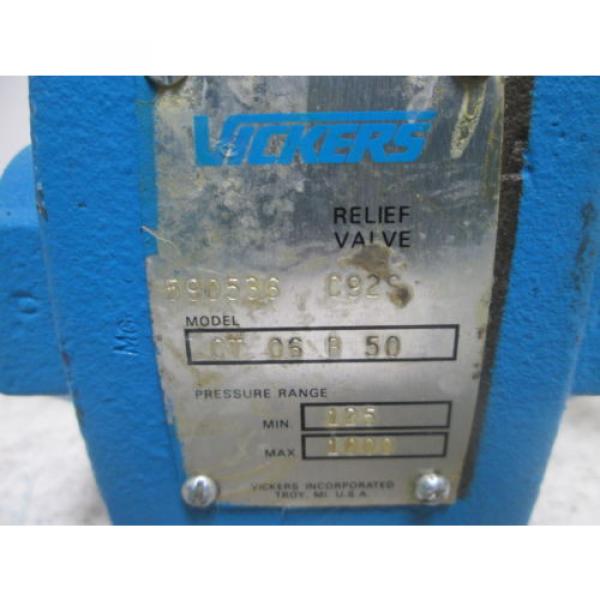 VICKERS CT06B50 SOLENOID VALVE 125-1000 PSIG Origin NO BOX #1 image