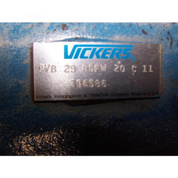 REFURBISHED VICKERS PVB-29-RSFW-20-C-11 VARIABLE DISPLACEMENT PISTON PUMP #5 image