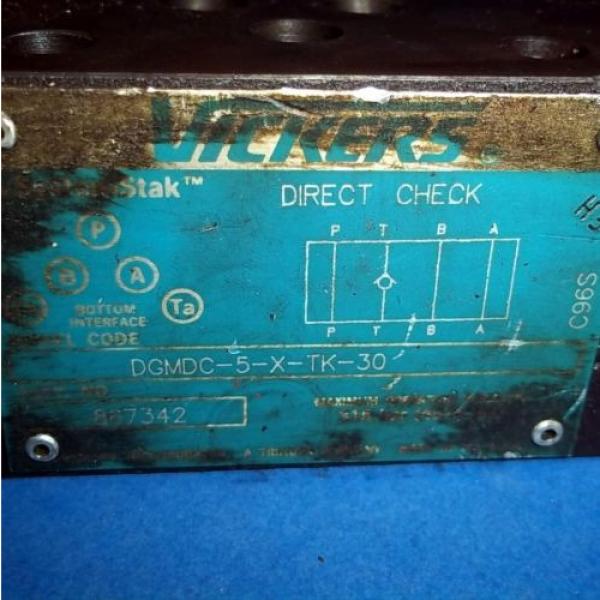 VICKERS 4570 PSI DIRECT CHECK VALVE DGMDC-5-X-TK-30 #3 image