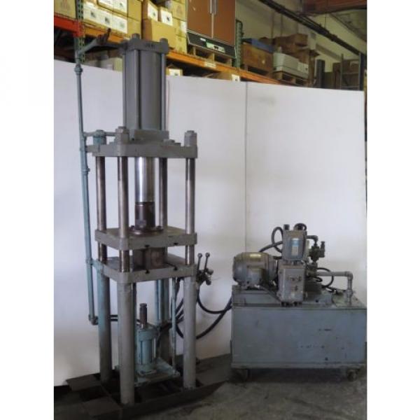 Hydraulic Press Vickers Vane Type Hydraulic Pump 4 Post Table 20x22 Travel 25 #1 image