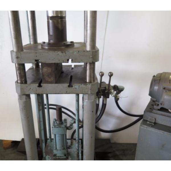 Hydraulic Press Vickers Vane Type Hydraulic Pump 4 Post Table 20x22 Travel 25 #6 image