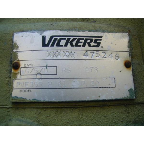 PVE35R 2 21 CVP 20 Vickers Hydraulic Pump with a 40 hp Motor #5 image