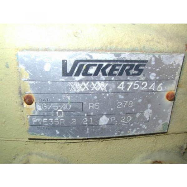 PVE35R 2 21 CVP 20 Vickers Hydraulic Pump with a 40 hp Motor #7 image