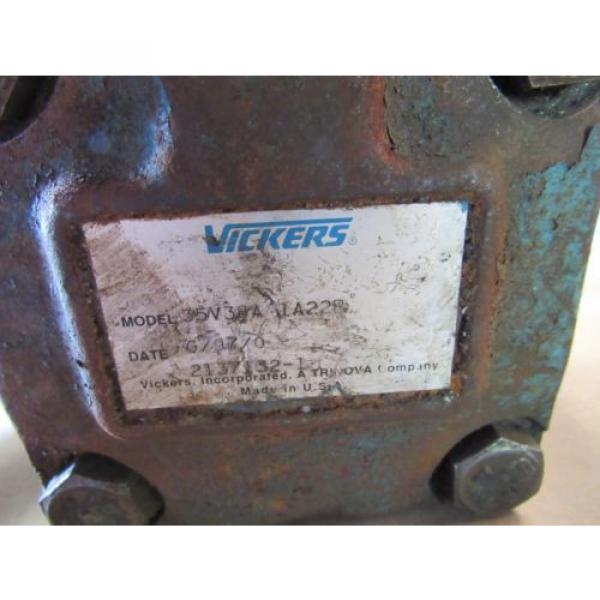 VICKERS 35V38A EATON  1A22B 2137132-1 HYDRAULIC VANE PUMP #4 image