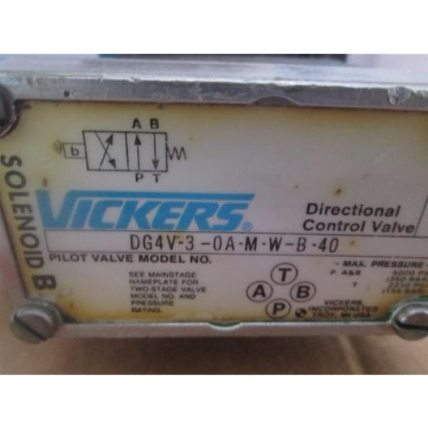 Vickers CG 06 BC DG0 A MMW B 30  DG4V-3-0A-M-W-B-40 Hydraulic Valve #4 image