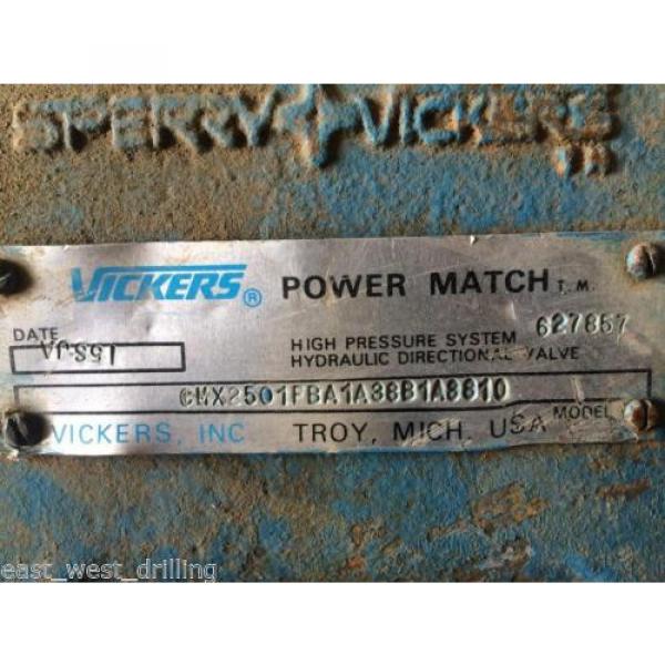 SPERRY VICKERS CMX250-1PBA1A38B1A8810 HYDRAULIC VALVE PUMP MOTOR MANIFOLD SECTI #3 image