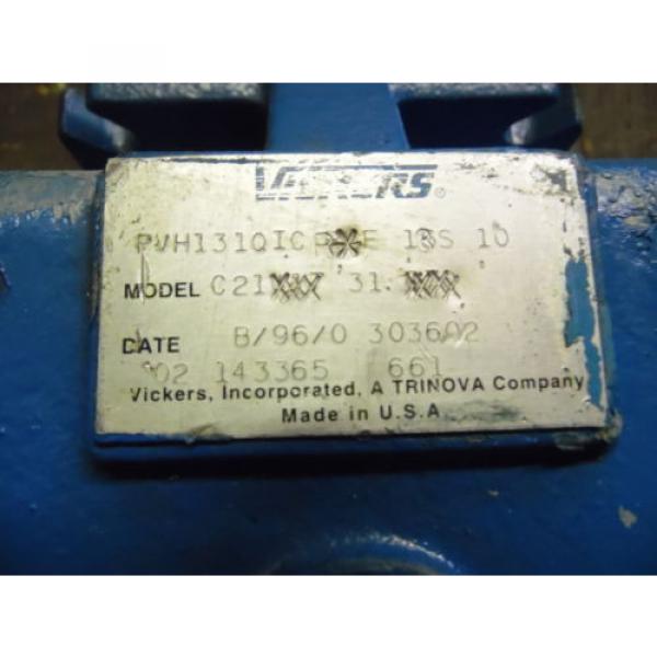 origin Vickers PVH1310IC Model C21 Hydraulic Pump #2 image
