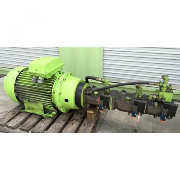 120 HP ABB ELECTRIC MOTOR 1780 RPM WITH THREE REXROTH R900 HYDRAULIC pumpsS #1 image