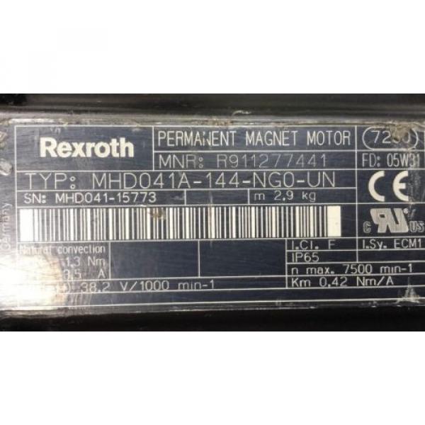 REXROTH PERMANENT-MAGNET-MOTOR lt;gt; MHD041A-144-NG0-UN #3 image