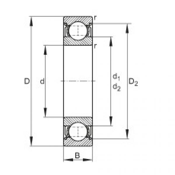 FAG Deep groove ball bearings - 6008-2Z #1 image