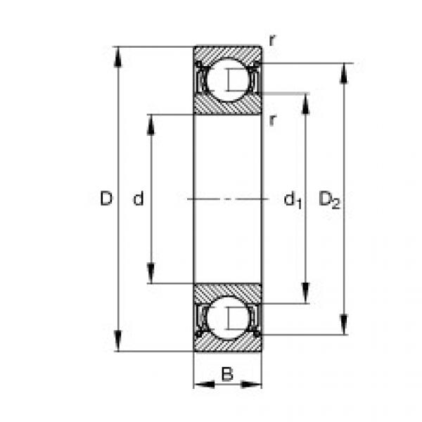 FAG Deep groove ball bearings - S601-X-2Z #1 image