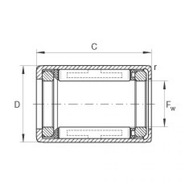 FAG Drawn cup roller clutches - HFL0408-KF #1 image