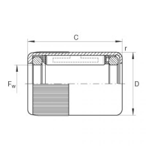 FAG Drawn cup roller clutches - HFL0308-KF-R #1 image